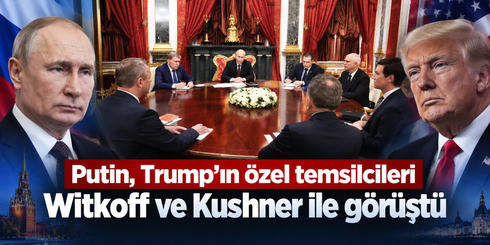 Putin, Trump'ın özel temsilcileri Witkoff ve Kushner ile görüştü