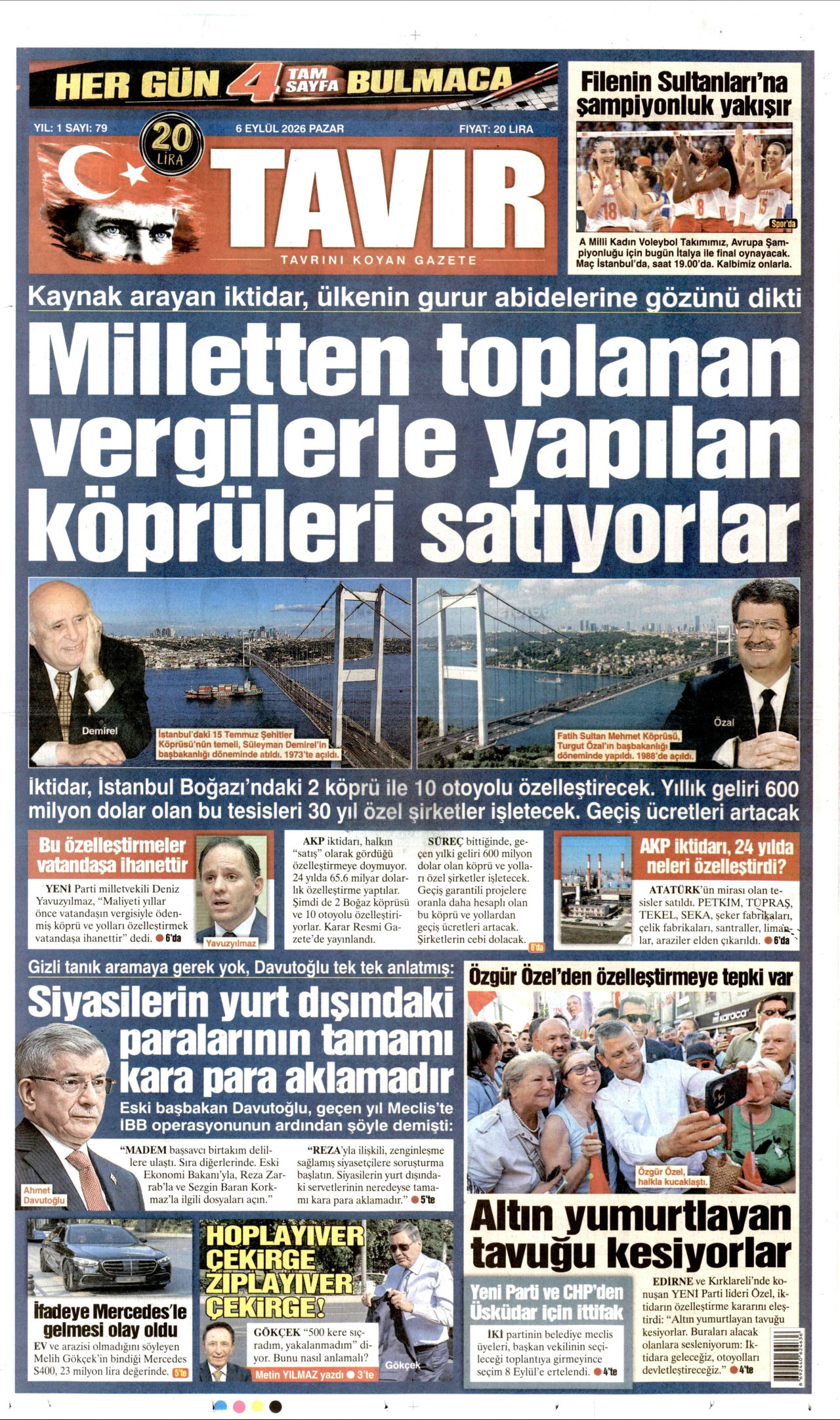 Tavır Gazetesi Gazetesi gazetesi manşeti