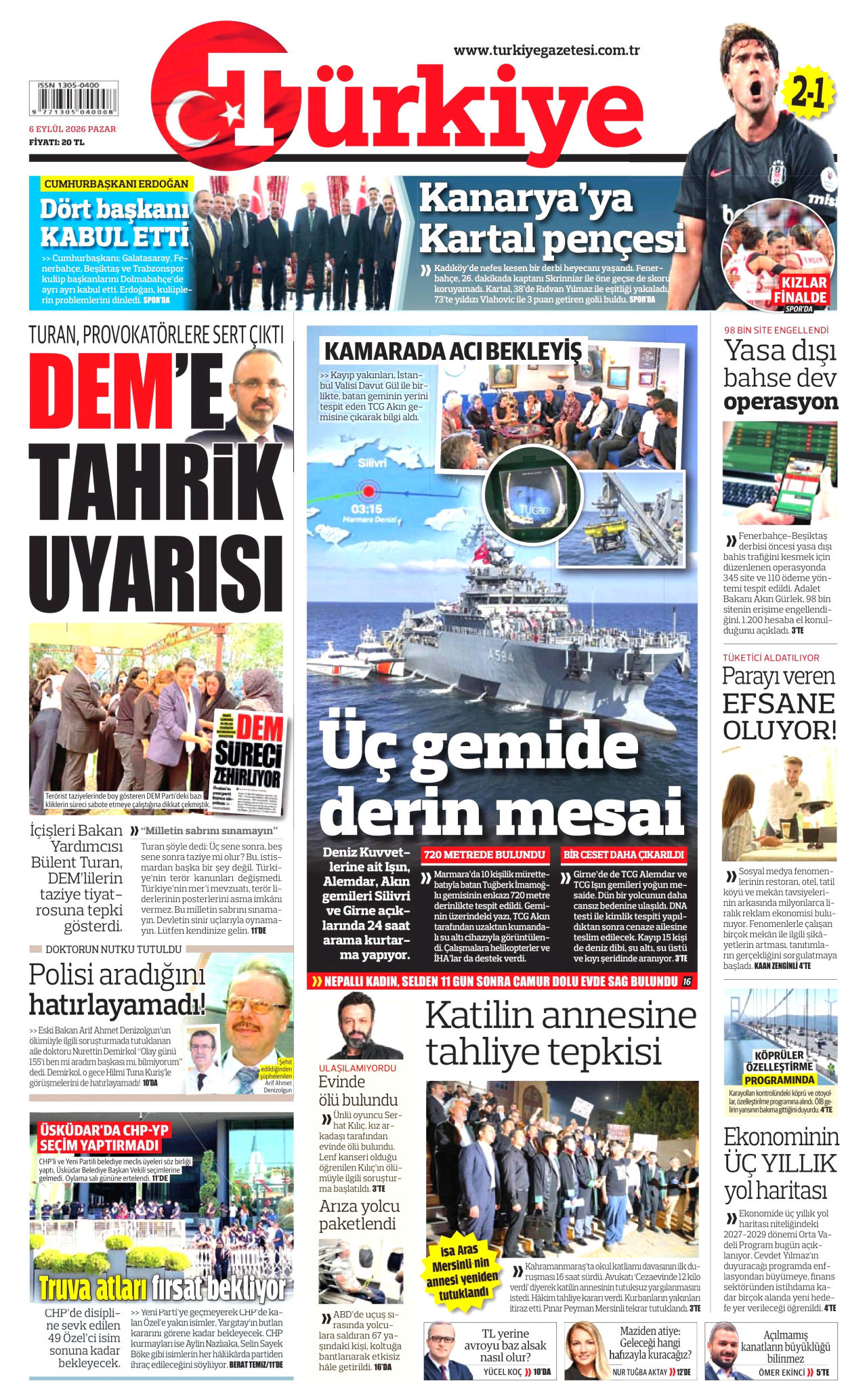 Türkiye Gazetesi Gazetesi gazetesi manşeti